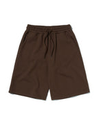WIDE SWEAT SHORTS [BROWN]