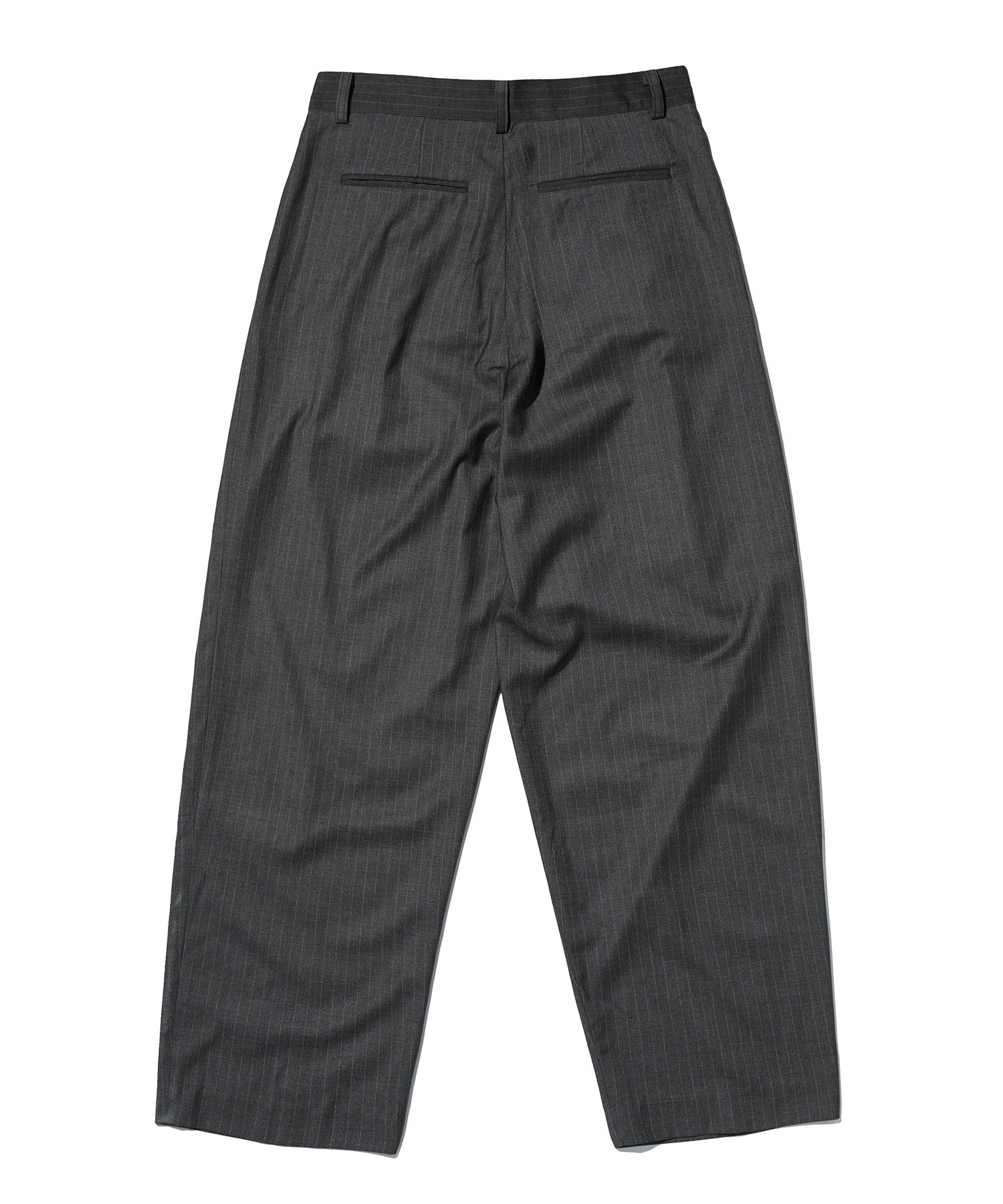 TWO TUCK STRIPE SLACKS [GRAY]