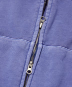 LOOSE SUADE HOOD ZIP UP [PIGMENT PURPLE]