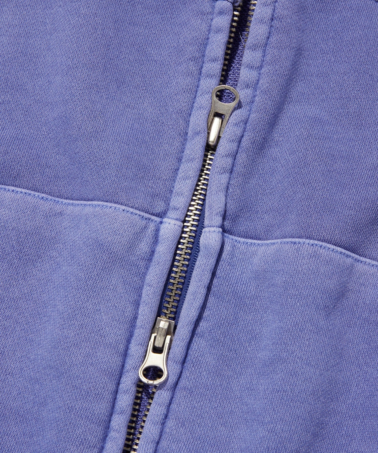 LOOSE SUADE HOOD ZIP UP [PIGMENT PURPLE]