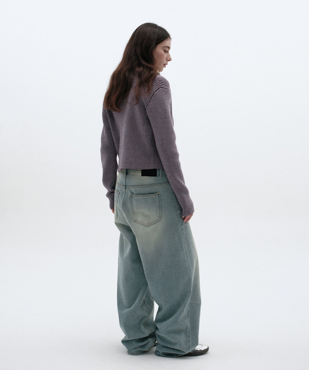 COLOR WASHED DENIM [BLUE]