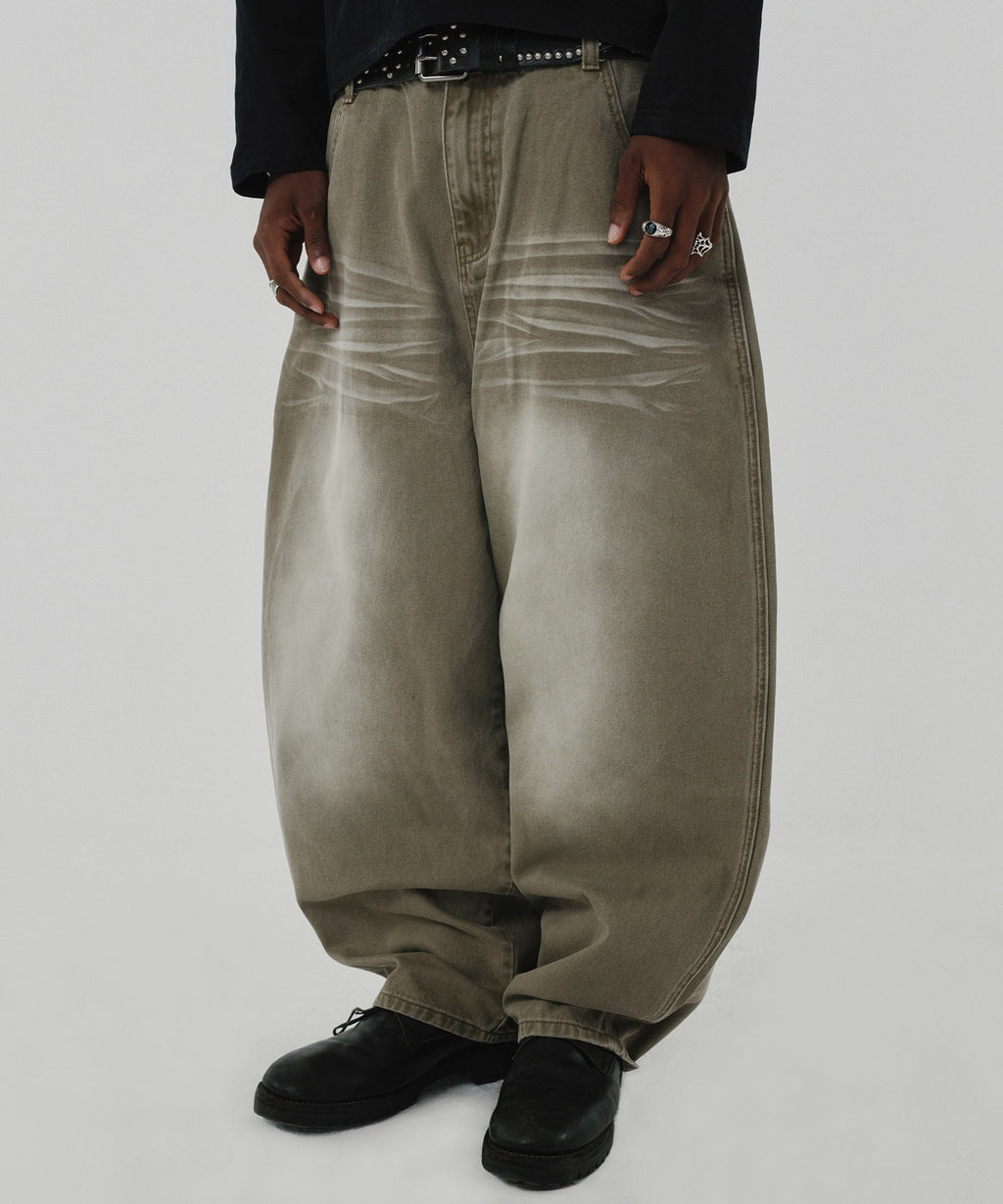 WRINKLE DENIM [OLIVE]