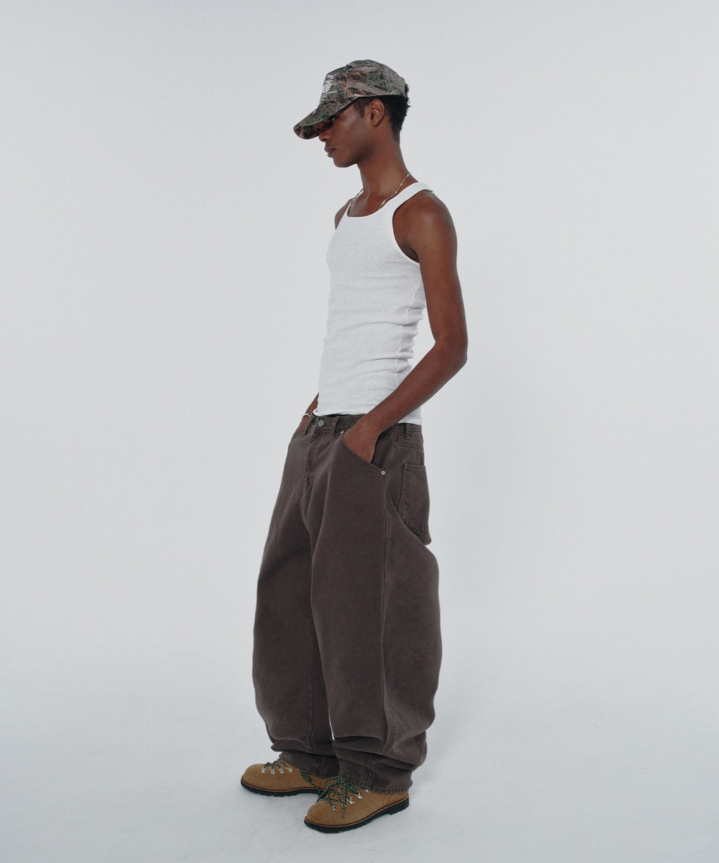 CONTOUR POCKET DENIM [BROWN]