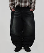 WRINKLE DENIM [BLACK]