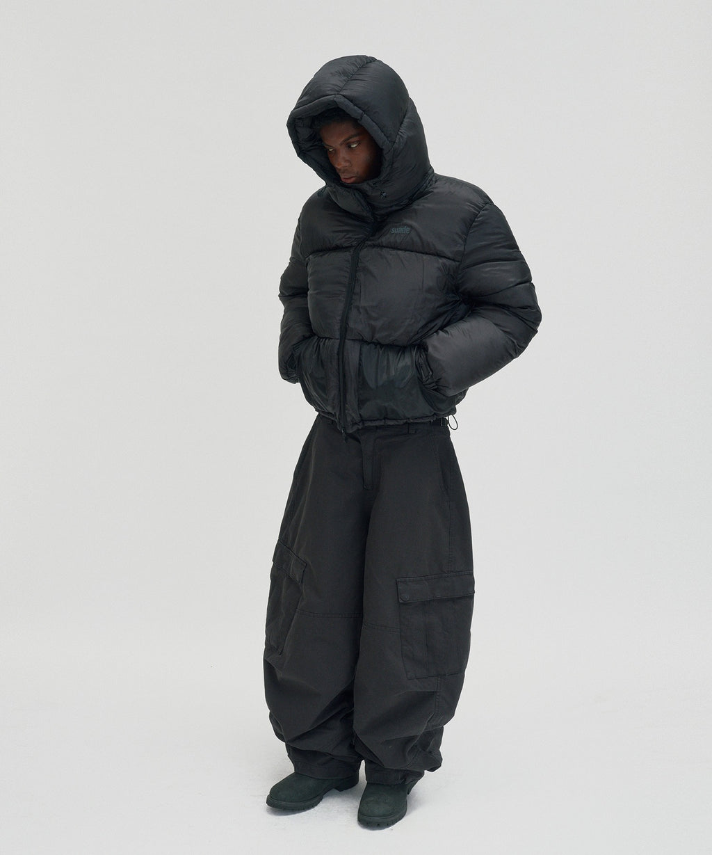 SHORT PUFFER JACKET [BLACK]
