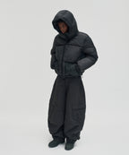 SHORT PUFFER JACKET [BLACK]