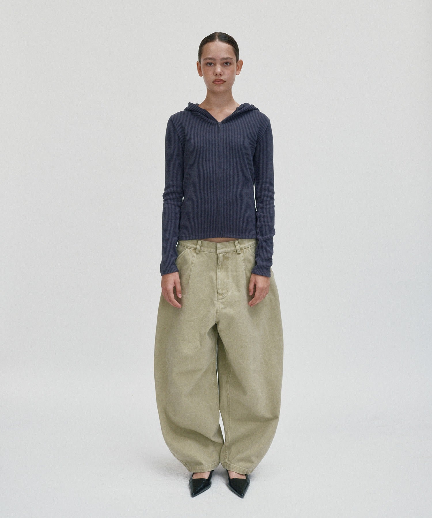 WIDE CHINO PANTS [KHAKI]