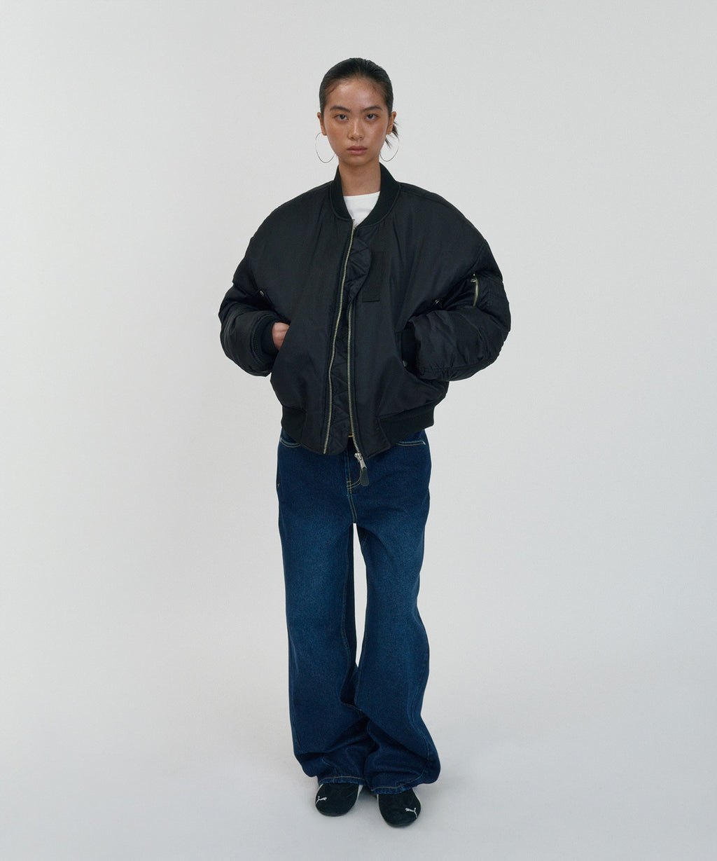 CROPPED MA-1 [BLACK]