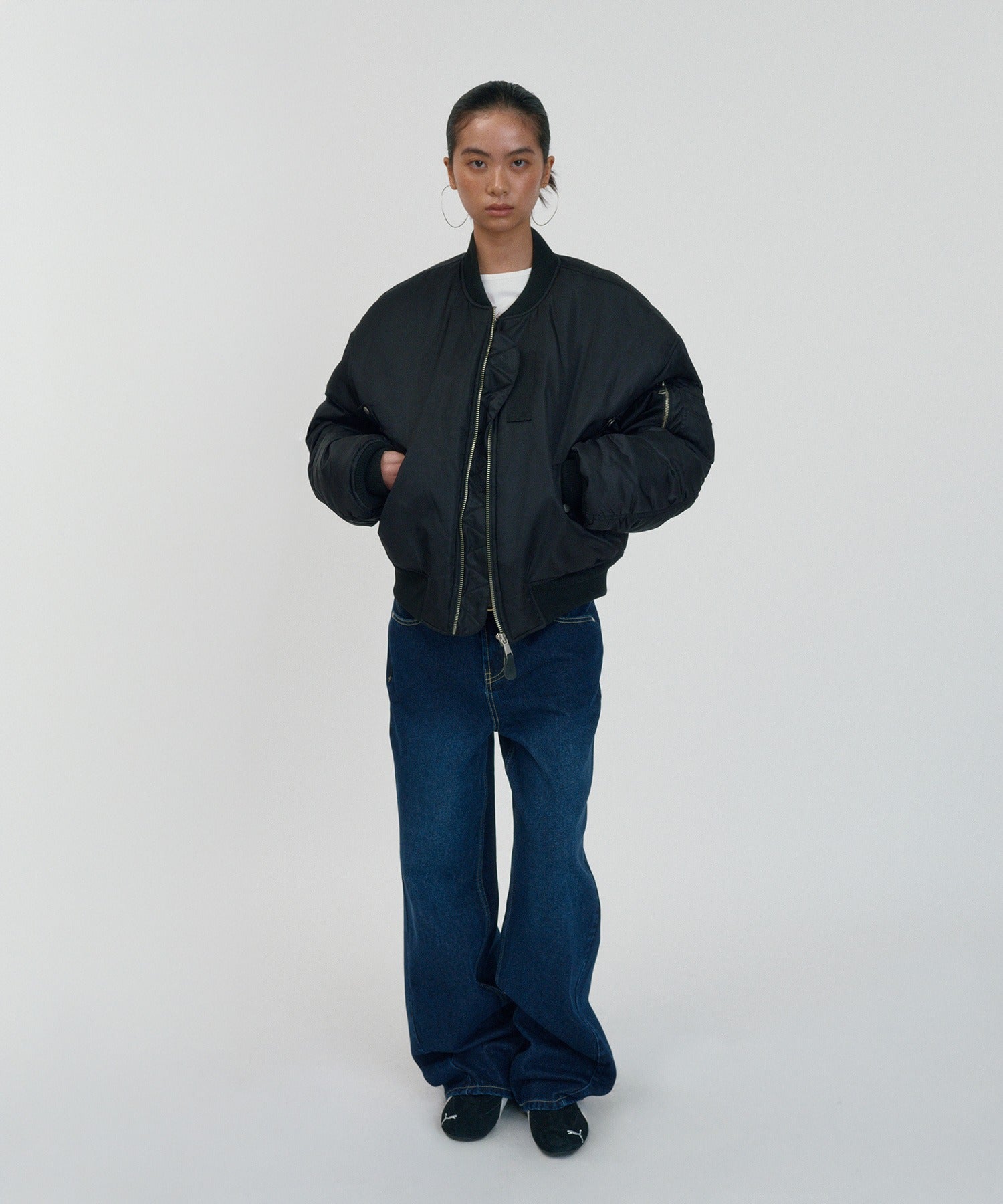 CROPPED MA-1 [BLACK]