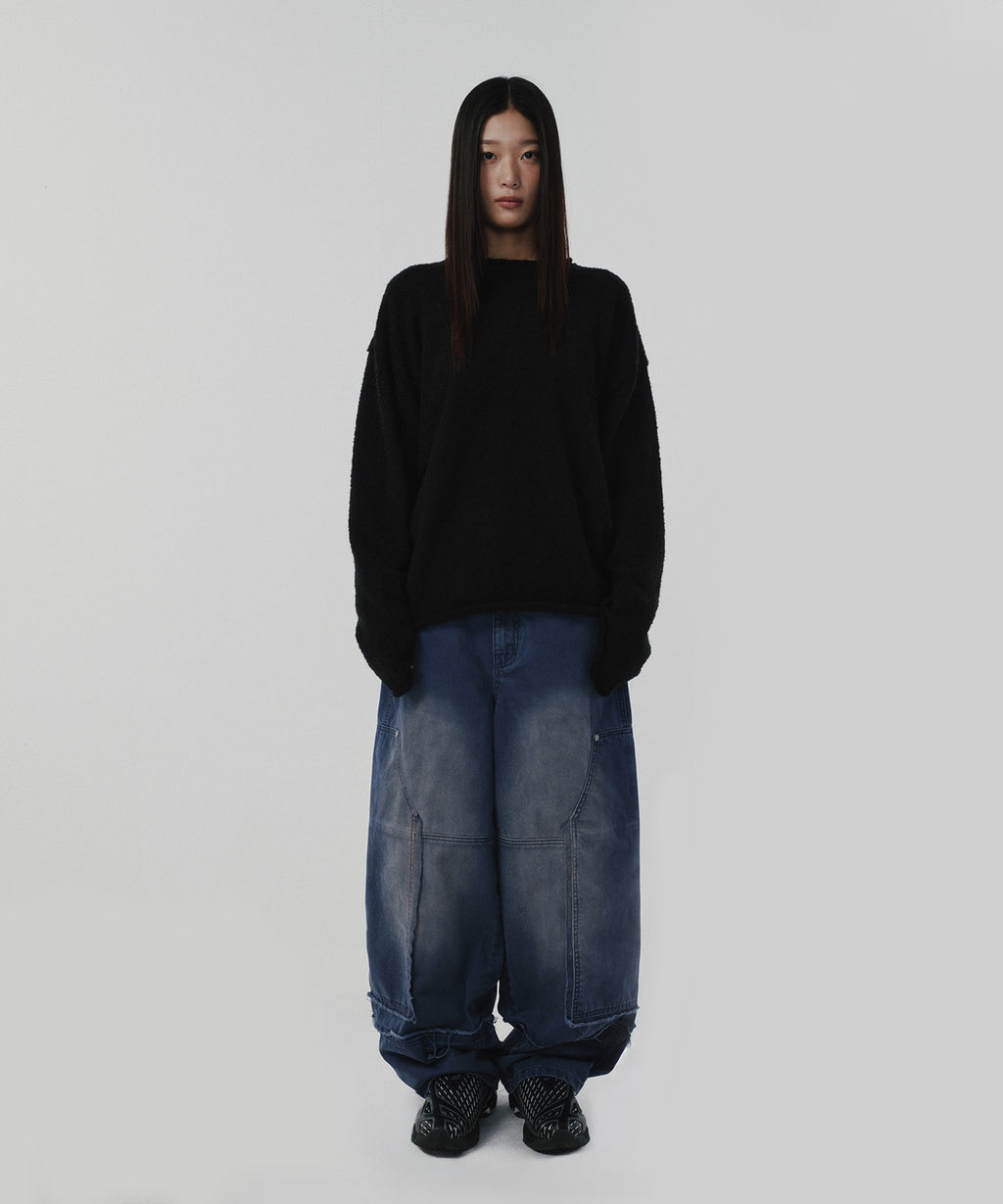 SHEARLING KNIT [BLACK]