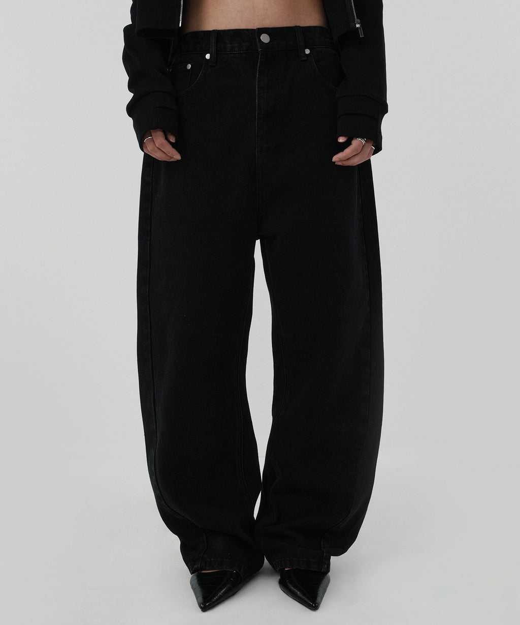 CINCH BACK DENIM [BLACK]