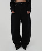 CINCH BACK DENIM [BLACK]