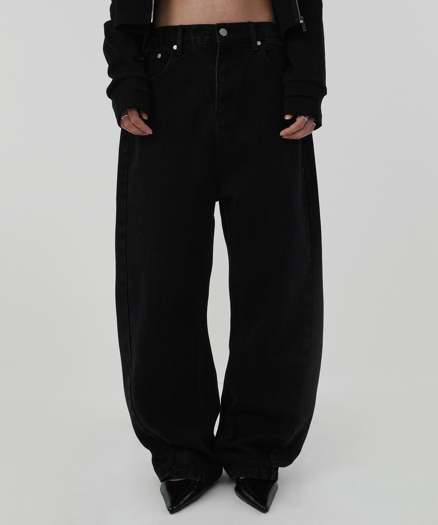 CINCH BACK DENIM [BLACK]