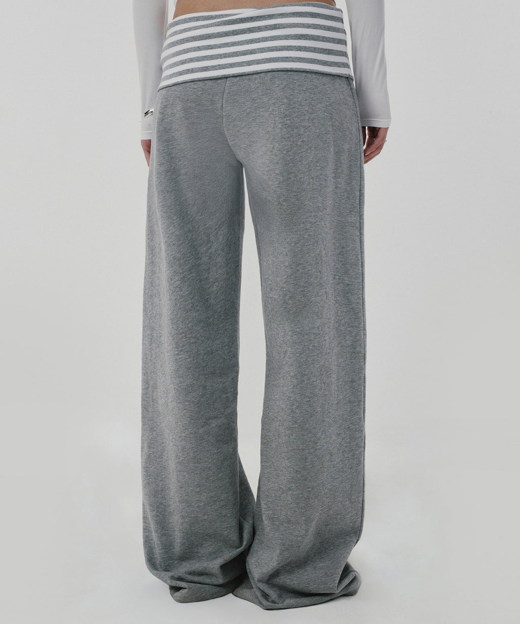 LAYERED LONG PANTS [GRAY]