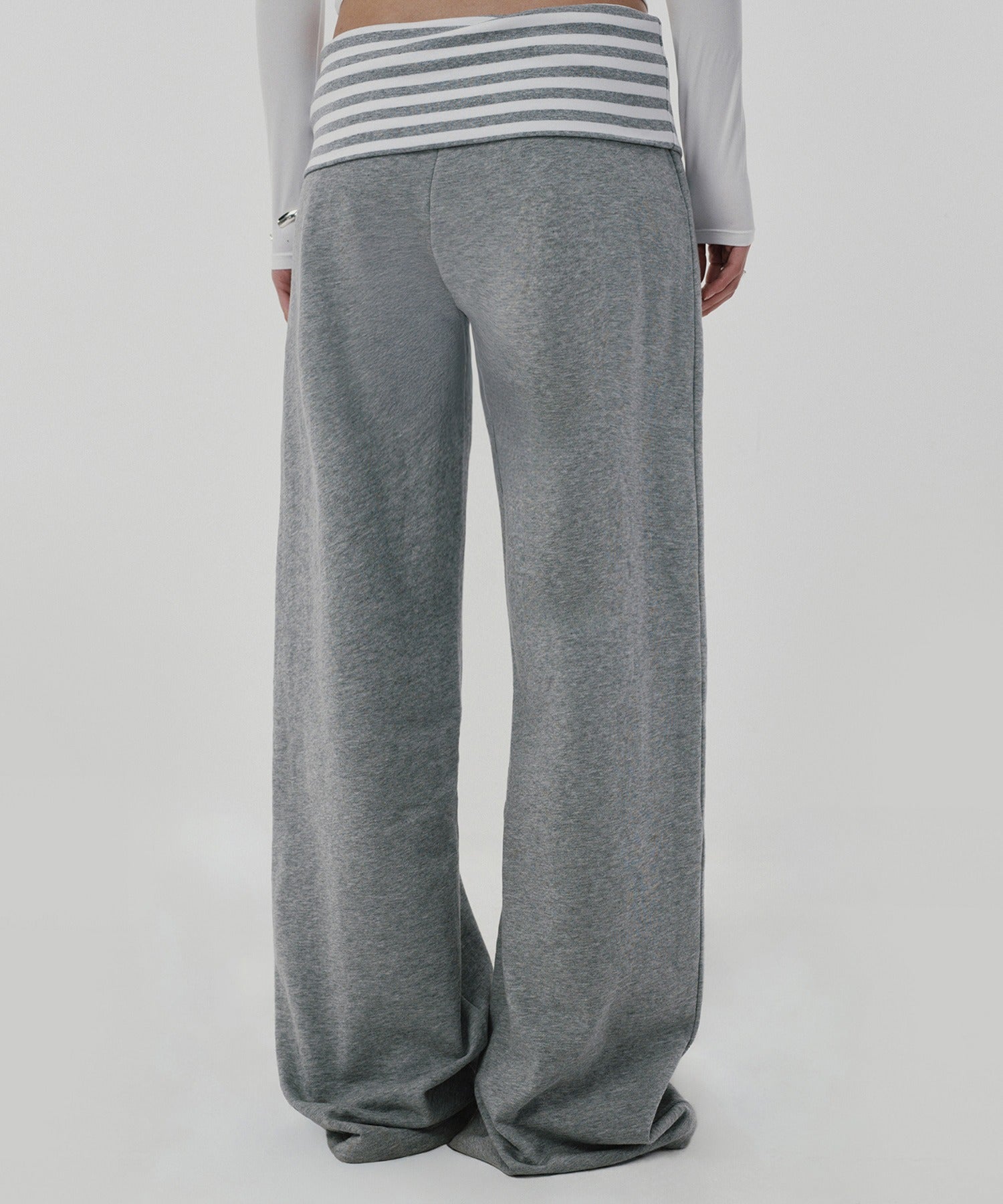 LAYERED LONG PANTS [GRAY]