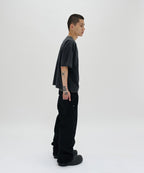 CURVED FLARE DENIM [BLACK]