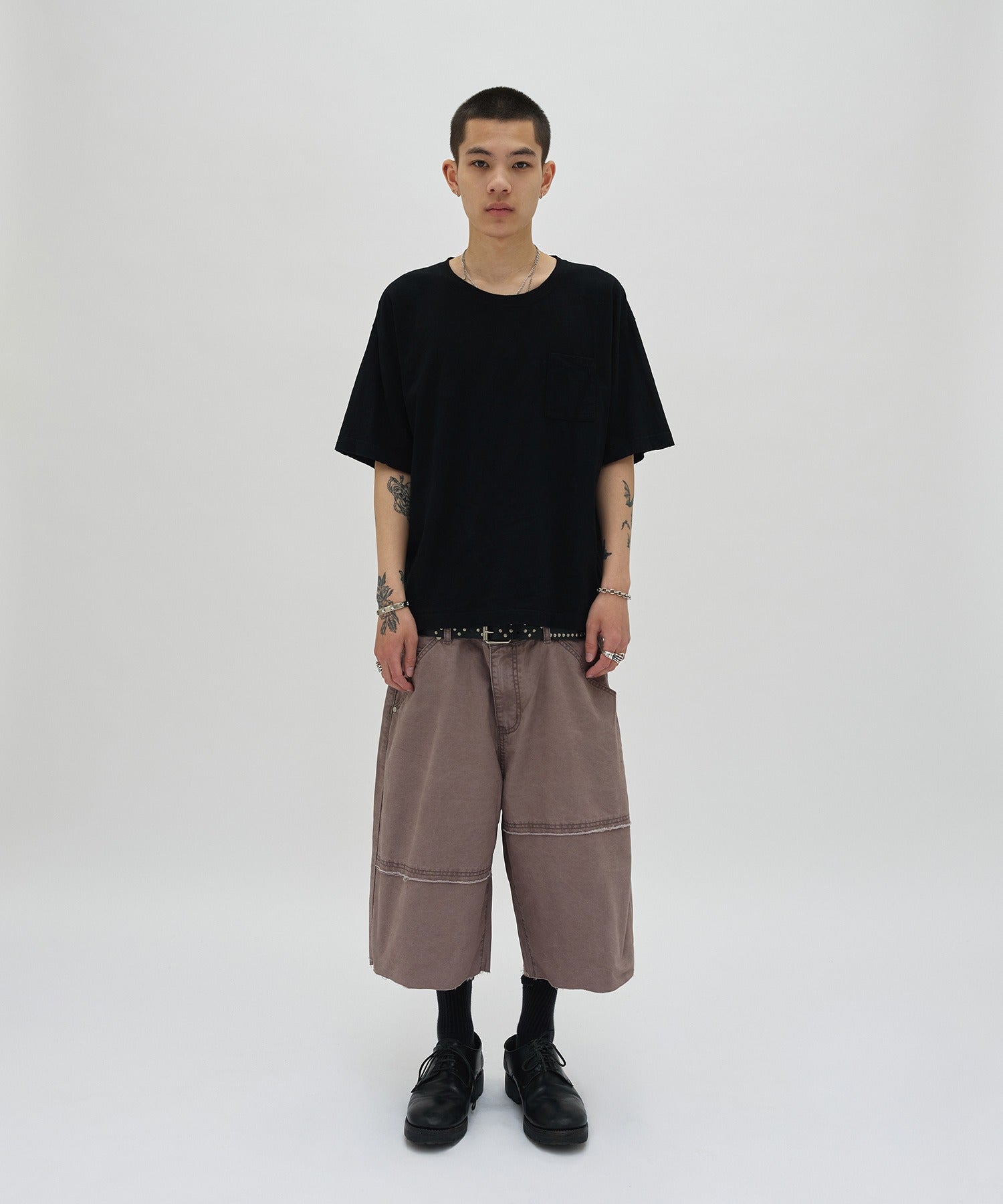 TEXTURED POCKET TEE [BLACK]