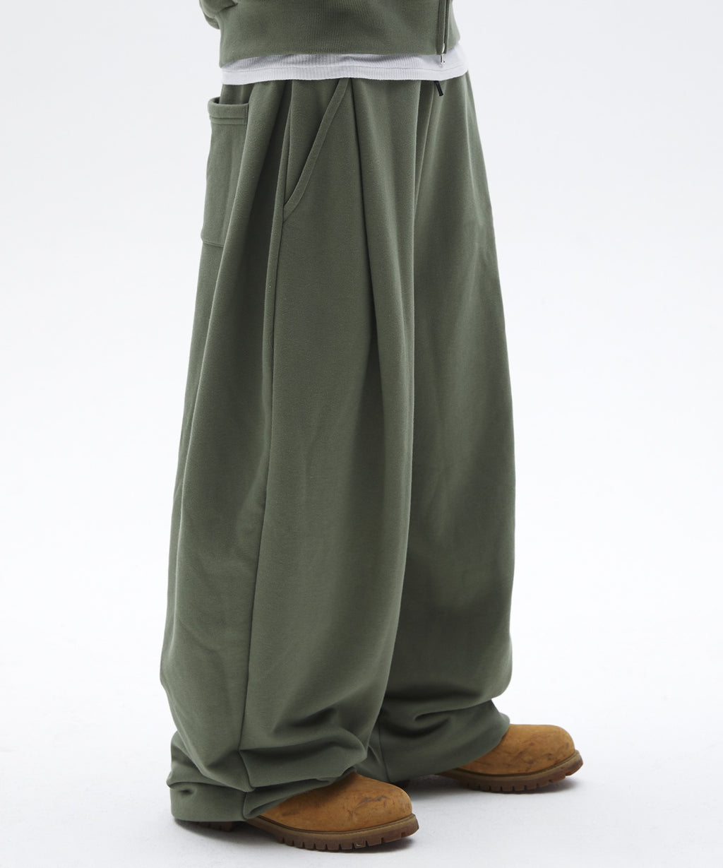 TWO TUCK LONG PANTS [KHAKI]