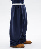 TWO TUCK LONG PANTS [NAVY]