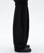 TWO TUCK LONG PANTS [BLACK]