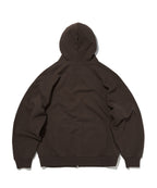 NORMAL HOOD ZIP UP [BROWN]