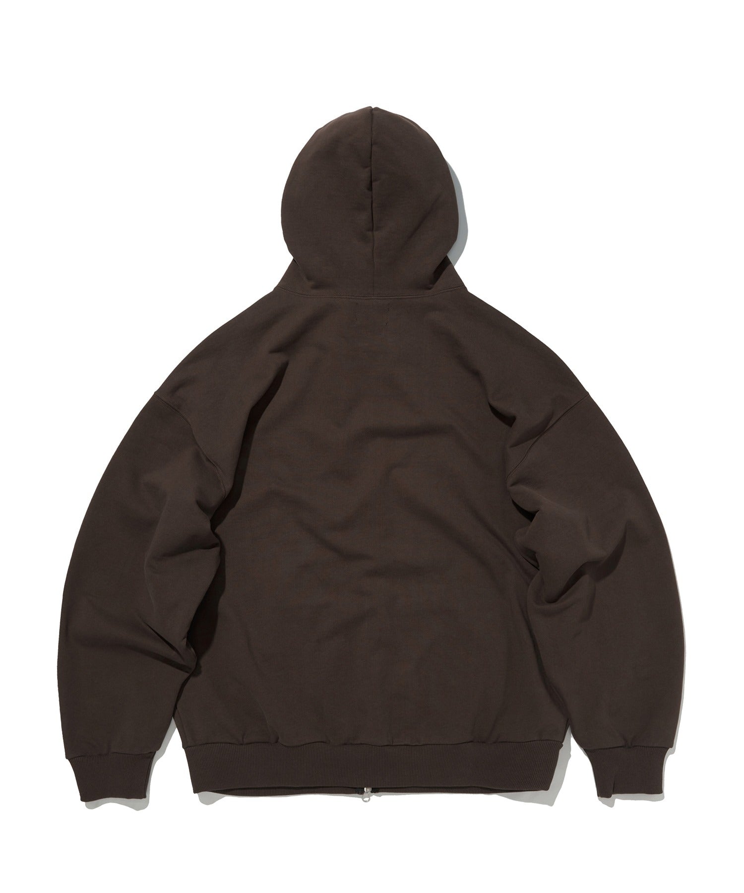 NORMAL HOOD ZIP UP [BROWN]