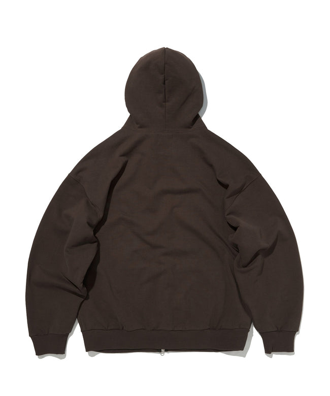NORMAL HOOD ZIP UP [BROWN] Main Image
