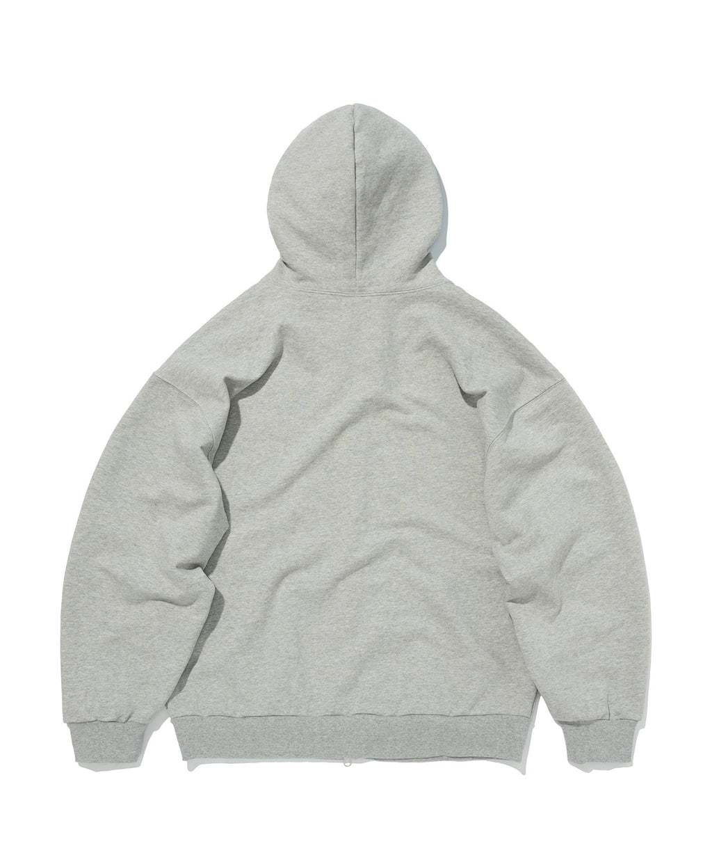 NORMAL HOOD ZIP UP [GRAY]