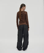 WASHED CARGO PANTS [BLACK]