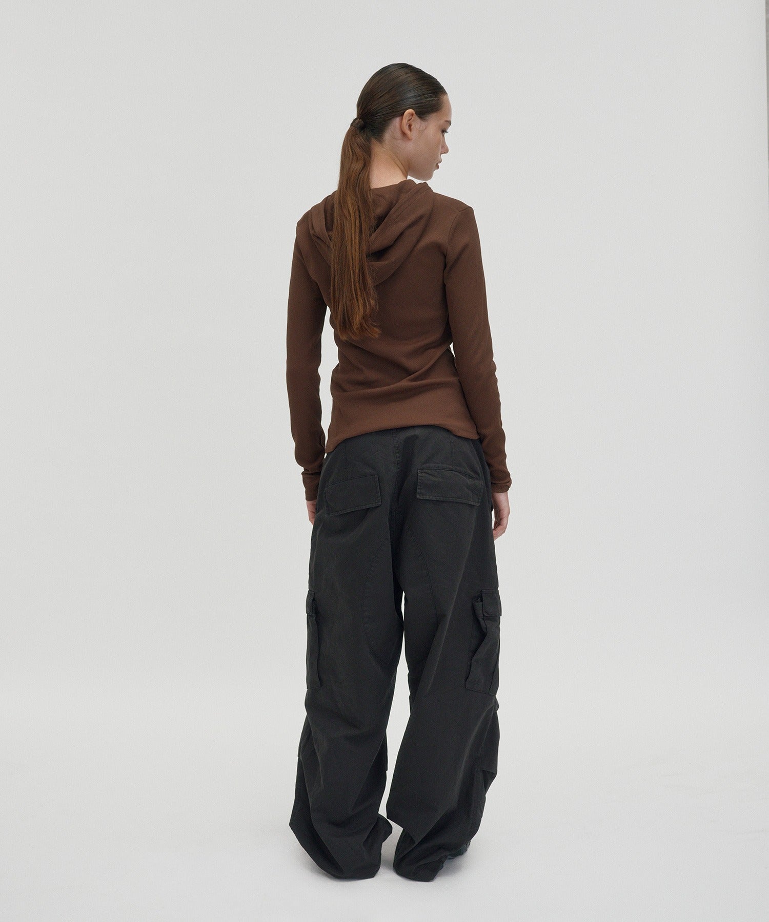 WASHED CARGO PANTS [BLACK]