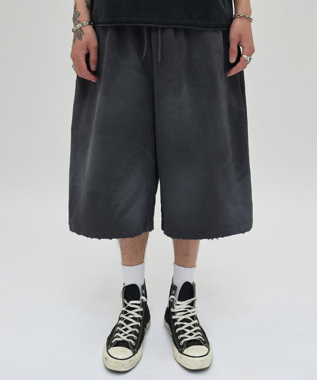 CUT EDGE SWEAT SHORTS [WASHING PURPLE] Main Image
