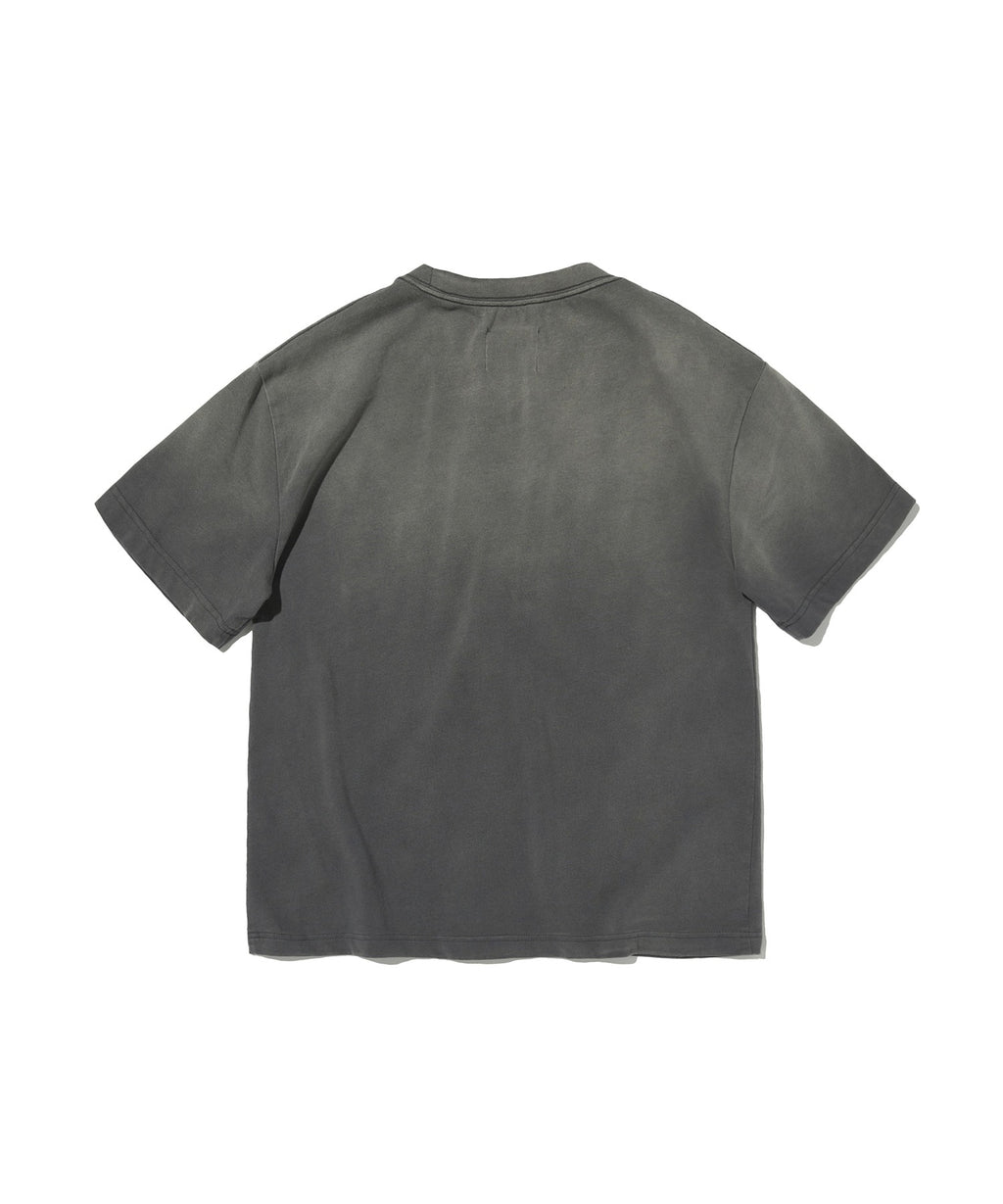 POCKET CROPPED TEE [WASHING GRAY]
