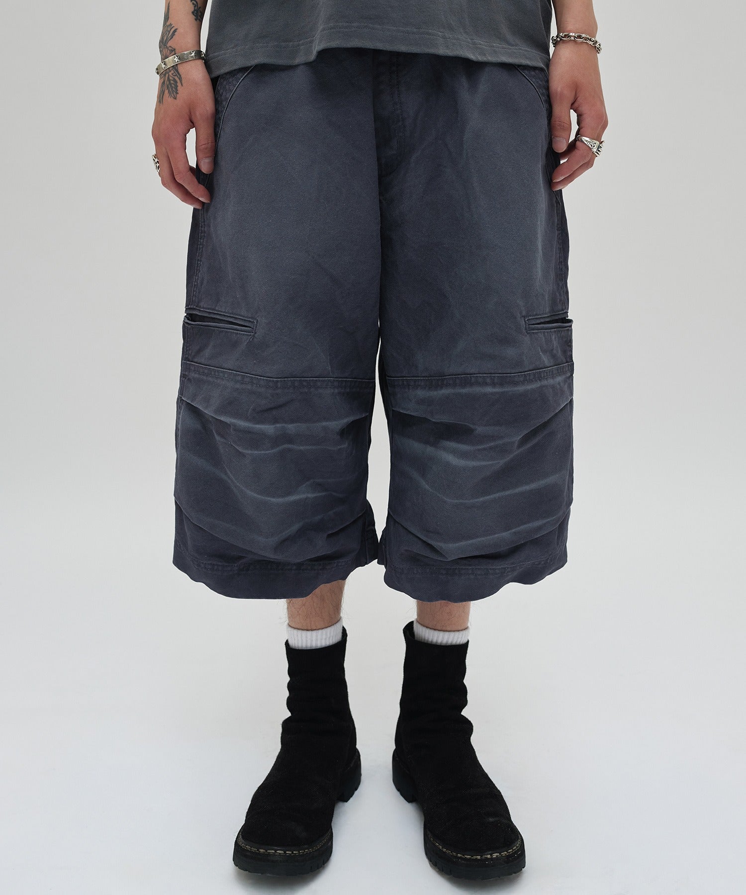 UTILITY CARGO SHORTS [NAVY]