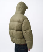HOODED PUFFER JACKET [KHAKI]