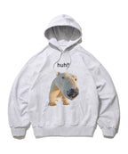 HUH!! HOODIE [MELANGE GRAY]