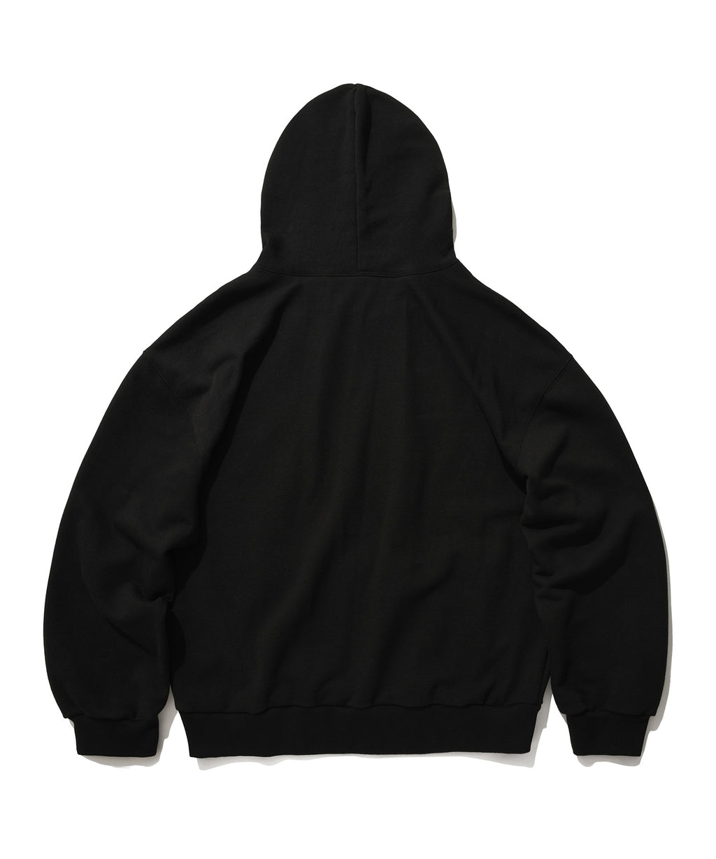 HUH!! LEOPARD HOODIE [BLACK]