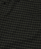 CROPPED CHECK SHIRT [BLACK]