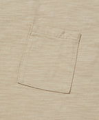 TEXTURED POCKET TEE [BEIGE]