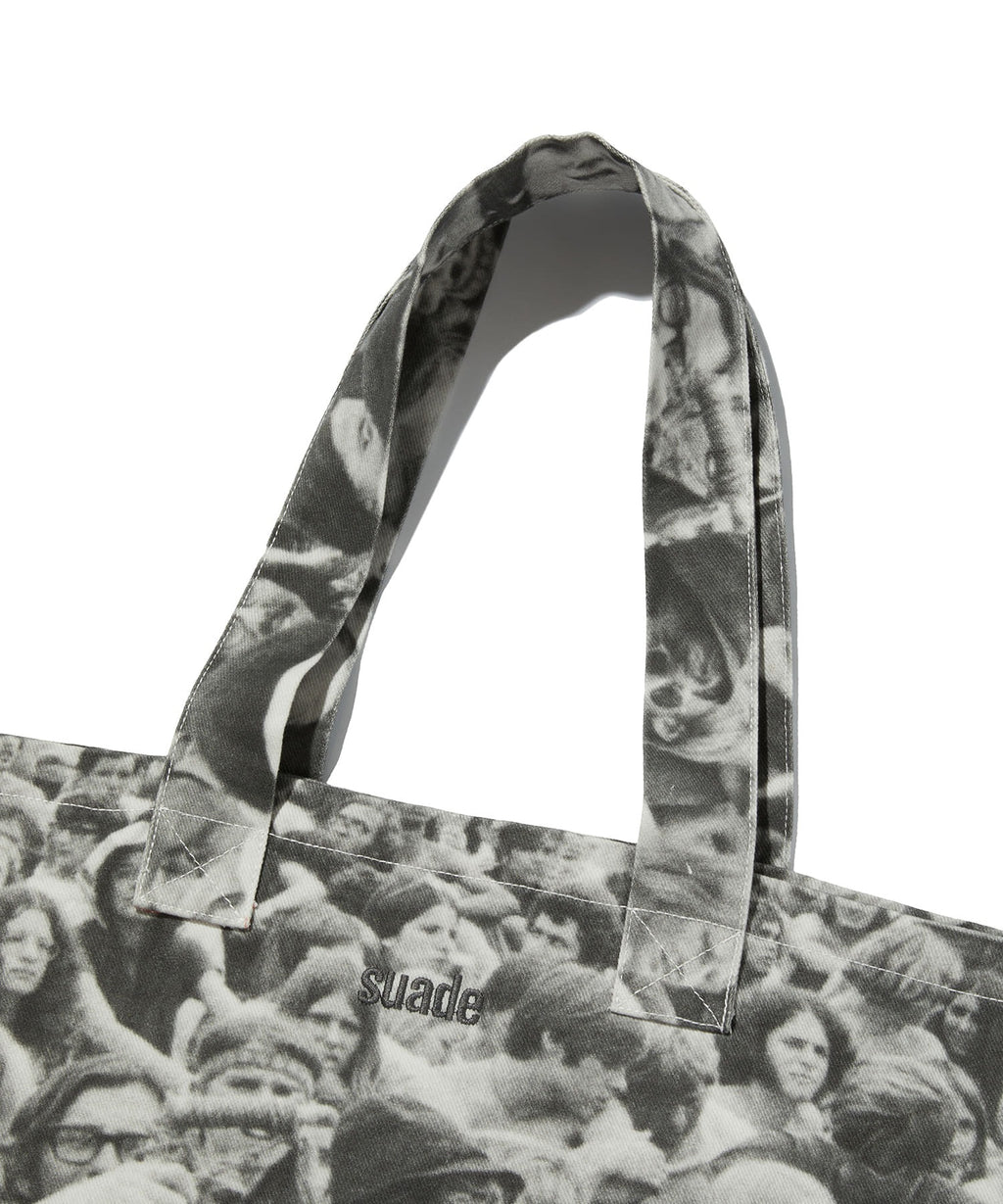 PATTERN TOTE BAG [BLACK]