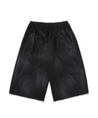 CUT EDGE SWEAT SHORTS [WASHING BLACK]