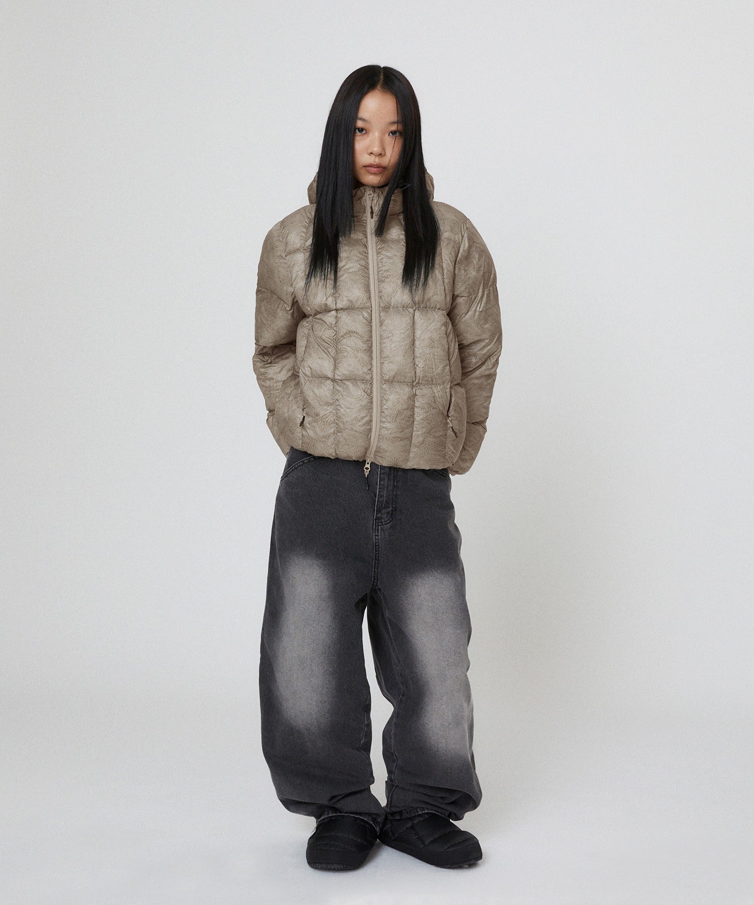 LIGHT PUFFER JACKET [BEIGE]