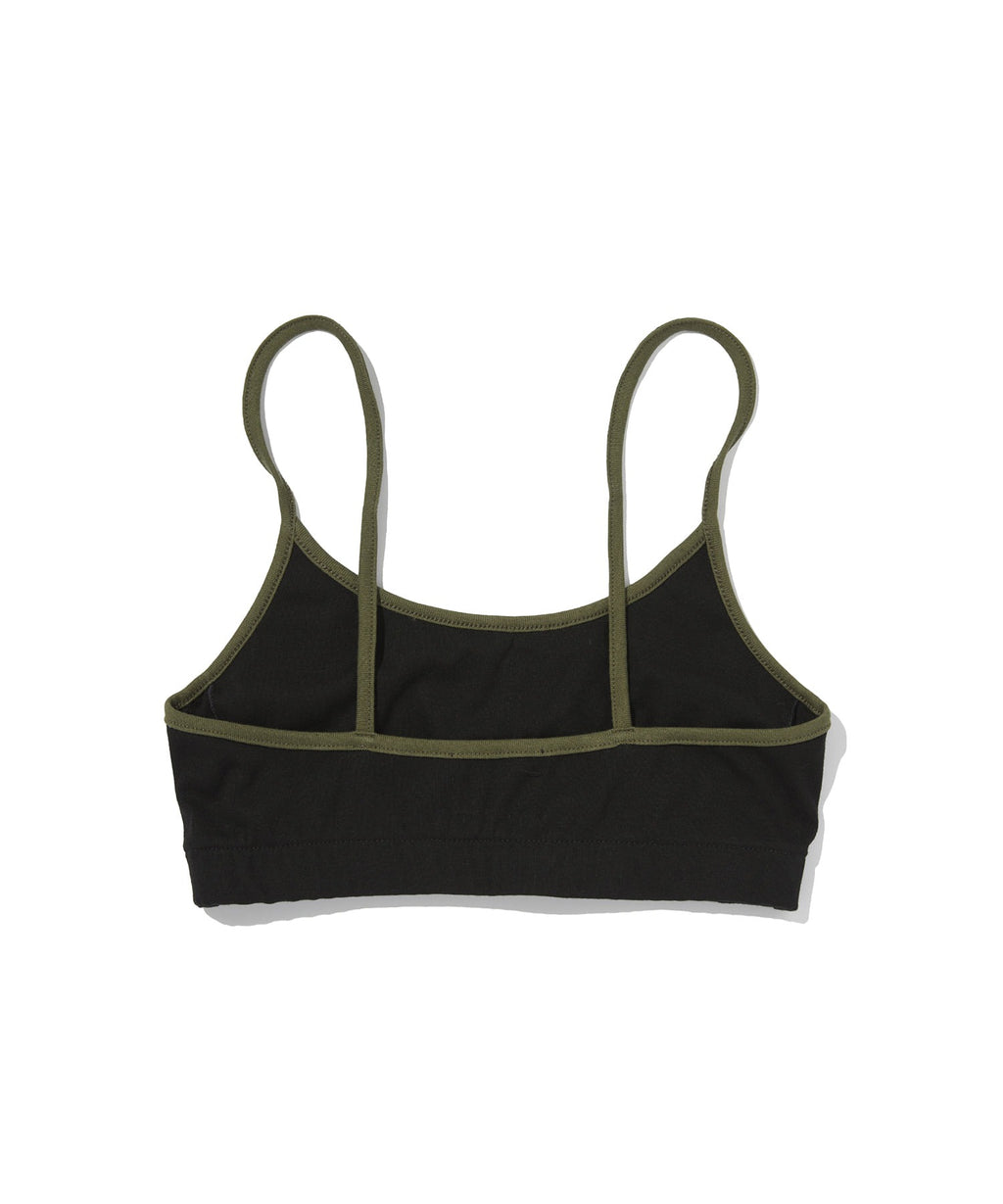 COLOR BLOCK SLEEVELESS [BLACK]
