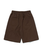 WIDE SWEAT SHORTS [BROWN]