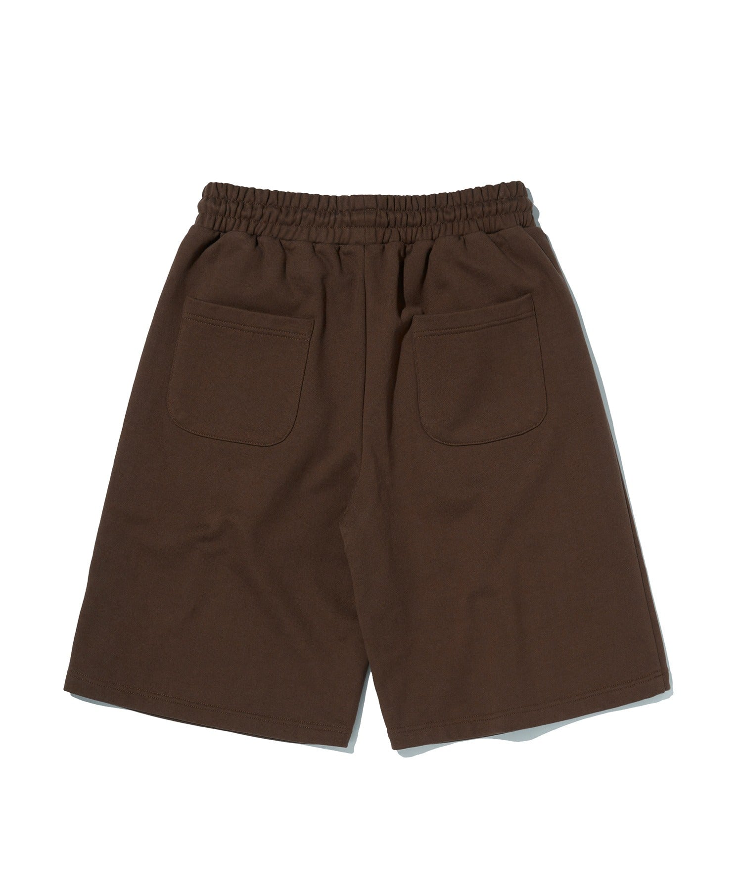 WIDE SWEAT SHORTS [BROWN]