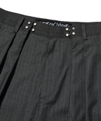 TWO TUCK STRIPE SLACKS [GRAY]