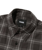 CROPPED CHECK SHIRT [GRAY]
