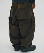 WASHED CARGO PANTS [DARK BLACK]