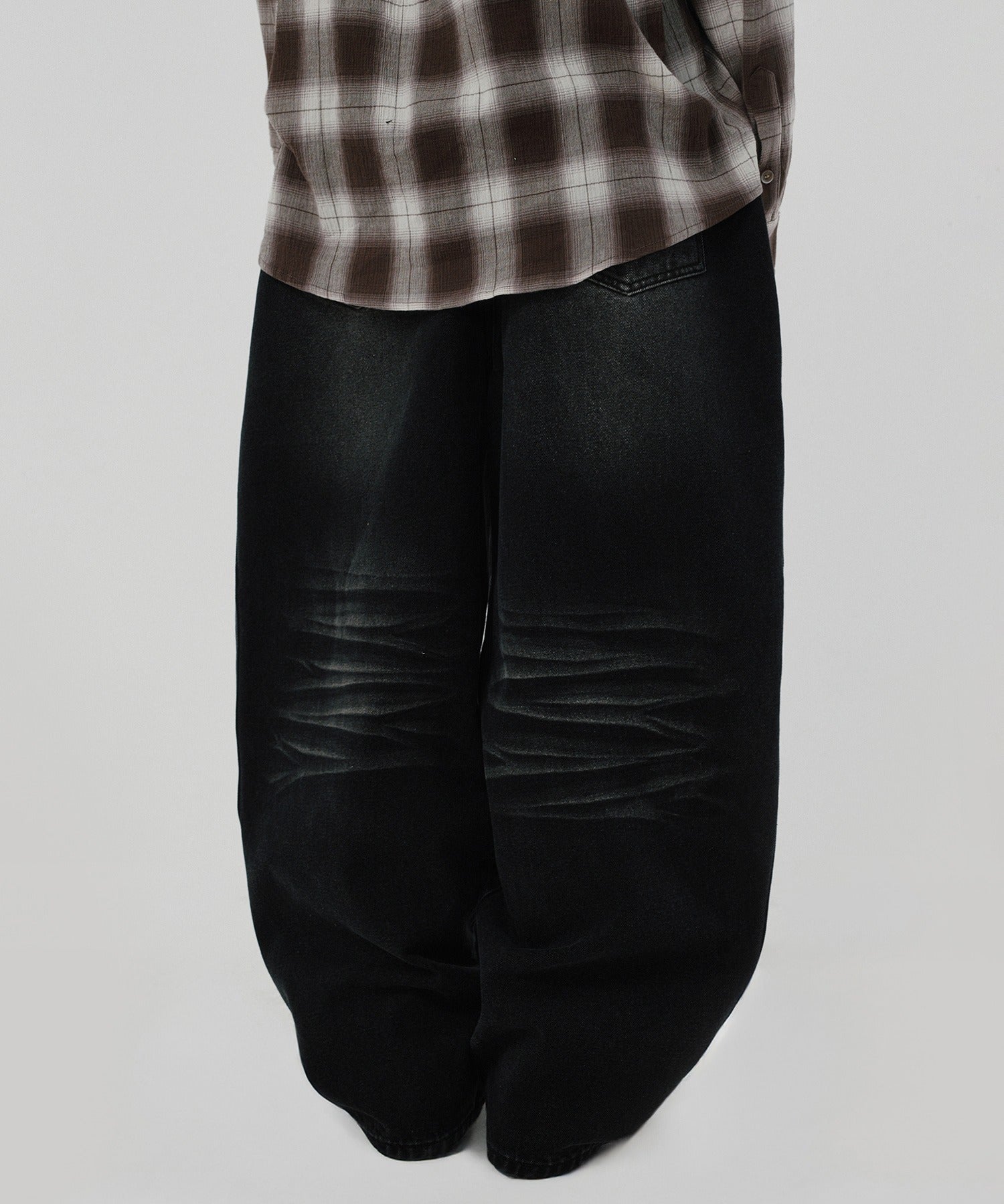 WRINKLE DENIM [BLACK]