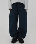 BAGGY DENIM [DARK BLUE]