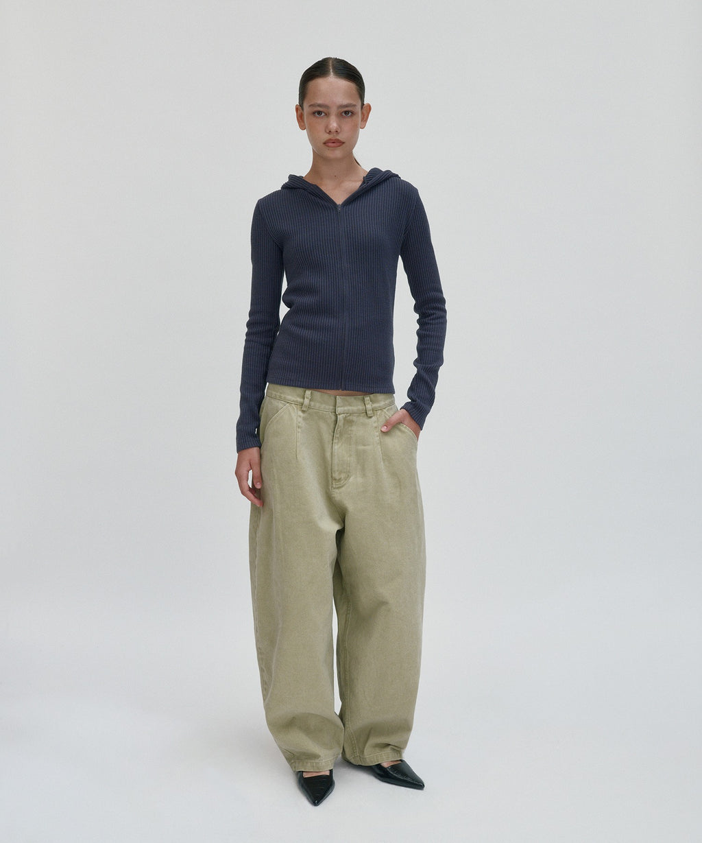WIDE CHINO PANTS [KHAKI]